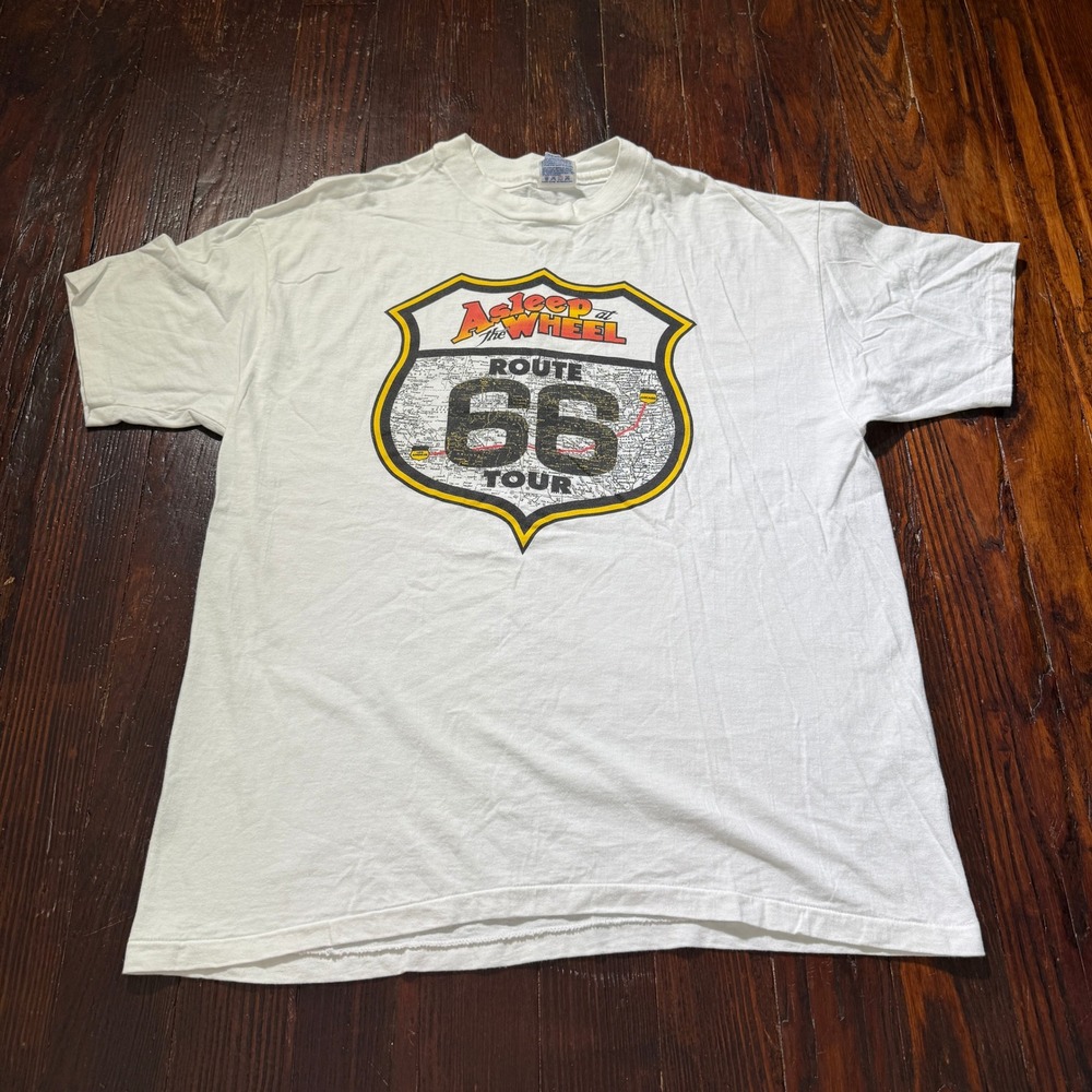Vintage Asleep at the Wheel Shirt Mens XL Route 66 Tour Single Stitch Band USA‎